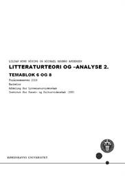 Litteraturteori og -analyse 2. Temablok 6 og 8 FS26