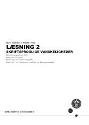 Læsning 2. Skriftsproglige vanskeligheder ES25