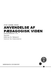 Anvendelse af pædagogisk viden ES26
