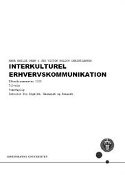 Interkulturel erhvervskommunikation ES25