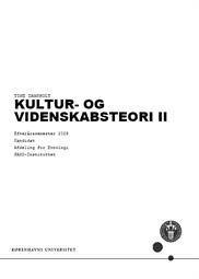 Kultur- og Videnskabsteori II ES25