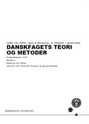 Danskfagets teori og metoder FS26