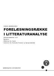 Forelæsningsrække i litteraturanalyse ES26
