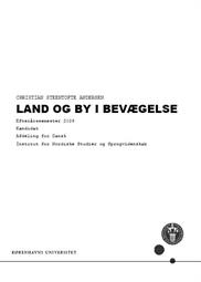 Land og by i bevægelse (ES27)
