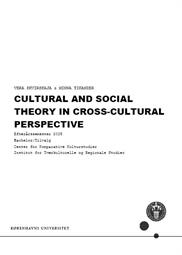 Cultural and social theory in cross-cultural perspective ES25